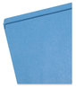 A Picture of product SMD-12010 Smead™ Reinforced Top Tab Colored File Folders Straight Tabs, Letter Size, 0.75" Expansion, Blue, 100/Box