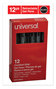 A Picture of product UNV-39912 Universal™ Comfort Grip® Clear Barrel Retractable Gel Ink Roller Ball Pen Medium 0.7 mm, Black Clear/Black Dozen