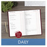 A Picture of product AAG-SD37713 AT-A-GLANCE® Standard Diary® Daily Journal 2025 Edition, Wide/Legal Rule, Red Cover, (210) 12 x 7.75 Sheets