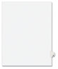 A Picture of product AVE-01423 Avery® Preprinted Style Legal Dividers Exhibit Side Tab Index 26-Tab, W, 11 x 8.5, White, 25/Pack, (1423)