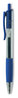 A Picture of product UNV-39913 Universal™ Comfort Grip® Clear Barrel Retractable Gel Ink Roller Ball Pen Medium 0.7 mm, Blue Clear/Blue Dozen