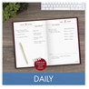 A Picture of product AAG-SD38913 AT-A-GLANCE® Standard Diary® Daily Reminder Book 2024 Edition, Medium/College Rule, Red Cover, (201) 8.25 x 5.75 Sheets