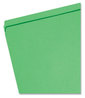 A Picture of product SMD-12110 Smead™ Reinforced Top Tab Colored File Folders Straight Tabs, Letter Size, 0.75" Expansion, Green, 100/Box