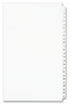 A Picture of product AVE-01430 Avery® Preprinted Style Legal Dividers Exhibit Side Tab Index 25-Tab, 1 to 25, 14 x 8.5, White, Set, (1430)