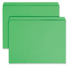 A Picture of product SMD-12110 Smead™ Reinforced Top Tab Colored File Folders Straight Tabs, Letter Size, 0.75" Expansion, Green, 100/Box