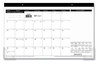A Picture of product AAG-SK1400 AT-A-GLANCE® Compact Desk Pad 18 x 11, White Sheets, Black Binding, Clear Corners, 12-Month (Jan to Dec): 2024
