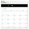 A Picture of product AAG-SK14X00 AT-A-GLANCE® Contemporary Monthly Desk Pad 18 x 11, White Sheets, Black Binding/Corners,12-Month (Jan to Dec): 2024