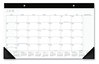 A Picture of product AAG-SK14X00 AT-A-GLANCE® Contemporary Monthly Desk Pad 18 x 11, White Sheets, Black Binding/Corners,12-Month (Jan to Dec): 2024
