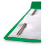 A Picture of product SMD-12142 Smead™ WaterShed® CutLess® Reinforced Top Tab Fastener Folders 0.75" Expansion, 2 Fasteners, Letter Size, Green Exterior, 50/Box