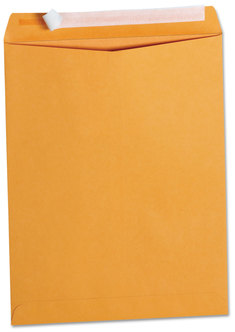 Universal® Peel Seal Strip Catalog Envelope #13 1/2, Square Flap, Self-Adhesive Closure, 10 x 13, Natural Kraft, 100/Box