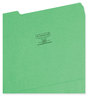 A Picture of product SMD-12143 Smead™ Colored File Folders 1/3-Cut Tabs: Assorted, Letter Size, 0.75" Expansion, Green, 100/Box