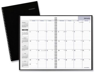 AT-A-GLANCE® DayMinder® Monthly Planner Ruled Blocks, 12 x 8, Black Cover, 14-Month (Dec to Jan): 2023 2025