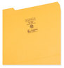 A Picture of product SMD-12234 Smead™ Reinforced Top Tab Colored File Folders 1/3-Cut Tabs: Assorted, Letter Size, 0.75" Expansion, Goldenrod, 100/Box