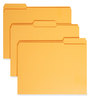 A Picture of product SMD-12234 Smead™ Reinforced Top Tab Colored File Folders 1/3-Cut Tabs: Assorted, Letter Size, 0.75" Expansion, Goldenrod, 100/Box