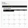 A Picture of product AAG-SK2400 AT-A-GLANCE® Ruled Desk Pad 22 x 17, White Sheets, Black Binding, Corners, 12-Month (Jan to Dec): 2025