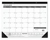 A Picture of product AAG-SK241600 AT-A-GLANCE® Ruled Desk Pad Academic Year 21.75 x 17, White Sheets, Black Binding, Corners, 16-Month (Sept to Dec): 2024 2025