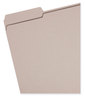 A Picture of product SMD-12334 Smead™ Reinforced Top Tab Colored File Folders 1/3-Cut Tabs: Assorted, Letter Size, 0.75" Expansion, Gray, 100/Box