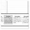 A Picture of product AAG-SK241600 AT-A-GLANCE® Ruled Desk Pad Academic Year 21.75 x 17, White Sheets, Black Binding, Corners, 16-Month (Sept to Dec): 2024 2025