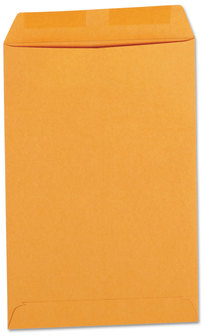 Universal® Catalog Envelope 24 lb Bond Weight Kraft, #1, Square Flap, Gummed Closure, 6 x 9, Brown 500/Box