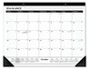 A Picture of product AAG-SK241600 AT-A-GLANCE® Ruled Desk Pad Academic Year 21.75 x 17, White Sheets, Black Binding, Corners, 16-Month (Sept to Dec): 2024 2025