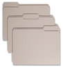 A Picture of product SMD-12343 Smead™ Colored File Folders 1/3-Cut Tabs: Assorted, Letter Size, 0.75" Expansion, Gray, 100/Box