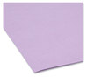 A Picture of product SMD-12410 Smead™ Reinforced Top Tab Colored File Folders Straight Tabs, Letter Size, 0.75" Expansion, Lavender, 100/Box