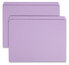 A Picture of product SMD-12410 Smead™ Reinforced Top Tab Colored File Folders Straight Tabs, Letter Size, 0.75" Expansion, Lavender, 100/Box