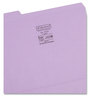 A Picture of product SMD-12434 Smead™ Reinforced Top Tab Colored File Folders 1/3-Cut Tabs: Assorted, Letter Size, 0.75" Expansion, Lavender, 100/Box