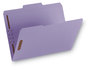 A Picture of product SMD-12440 Smead™ Top Tab Colored Fastener Folders 0.75" Expansion, 2 Fasteners, Letter Size, Lavender Exterior, 50/Box