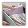 A Picture of product SMD-12440 Smead™ Top Tab Colored Fastener Folders 0.75" Expansion, 2 Fasteners, Letter Size, Lavender Exterior, 50/Box