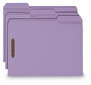 A Picture of product SMD-12440 Smead™ Top Tab Colored Fastener Folders 0.75" Expansion, 2 Fasteners, Letter Size, Lavender Exterior, 50/Box