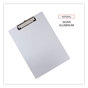 A Picture of product UNV-40301 Universal® Aluminum Clipboard with Low Profile Clip 0.5" Capacity, Holds 8.5 x 11 Sheets,