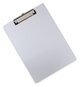 A Picture of product UNV-40301 Universal® Aluminum Clipboard with Low Profile Clip 0.5" Capacity, Holds 8.5 x 11 Sheets,