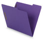 A Picture of product SMD-12442 Smead™ WaterShed® CutLess® Reinforced Top Tab Fastener Folders 0.75" Expansion, 2 Fasteners, Letter Size, Purple Exterior, 50/Box