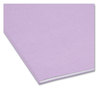 A Picture of product SMD-12443 Smead™ Colored File Folders 1/3-Cut Tabs: Assorted, Letter Size, 0.75" Expansion, Lavender, 100/Box