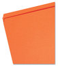 A Picture of product SMD-12510 Smead™ Reinforced Top Tab Colored File Folders Straight Tabs, Letter Size, 0.75" Expansion, Orange, 100/Box