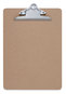 A Picture of product UNV-40304 Universal® Hardboard Clipboard 1.25" Clip Capacity, Holds 8.5 x 11 Sheets, Brown