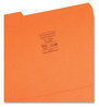 A Picture of product SMD-12534 Smead™ Reinforced Top Tab Colored File Folders 1/3-Cut Tabs: Assorted, Letter Size, 0.75" Expansion, Orange, 100/Box