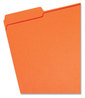 A Picture of product SMD-12534 Smead™ Reinforced Top Tab Colored File Folders 1/3-Cut Tabs: Assorted, Letter Size, 0.75" Expansion, Orange, 100/Box