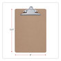 A Picture of product UNV-40304VP Universal® Hardboard Clipboard 1.25" Clip Capacity, Holds 8.5 x 11 Sheets, Brown, 3/Pack