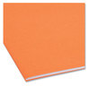 A Picture of product SMD-12540 Smead™ Top Tab Colored Fastener Folders 0.75" Expansion, 2 Fasteners, Letter Size, Orange Exterior, 50/Box