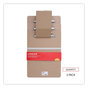 A Picture of product UNV-40304VP Universal® Hardboard Clipboard 1.25" Clip Capacity, Holds 8.5 x 11 Sheets, Brown, 3/Pack