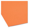 A Picture of product SMD-12540 Smead™ Top Tab Colored Fastener Folders 0.75" Expansion, 2 Fasteners, Letter Size, Orange Exterior, 50/Box