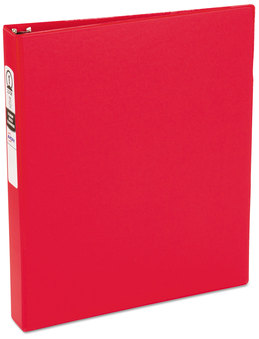 Avery® Economy Non-View Binder with Round Rings 3 1" Capacity, 11 x 8.5, Red, (3310)