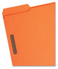 A Picture of product SMD-12540 Smead™ Top Tab Colored Fastener Folders 0.75" Expansion, 2 Fasteners, Letter Size, Orange Exterior, 50/Box