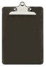 A Picture of product UNV-40306 Universal® Plastic Clipboard with High Capacity Clip 1.25" Holds 8.5 x 11 Sheets, Translucent Black