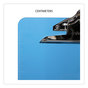 A Picture of product UNV-40307 Universal® Plastic Clipboard with High Capacity Clip 1.25" Holds 8.5 x 11 Sheets, Translucent Blue