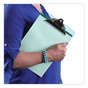 A Picture of product UNV-40307 Universal® Plastic Clipboard with High Capacity Clip 1.25" Holds 8.5 x 11 Sheets, Translucent Blue