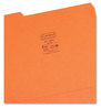 A Picture of product SMD-12543 Smead™ Colored File Folders 1/3-Cut Tabs: Assorted, Letter Size, 0.75" Expansion, Orange, 100/Box