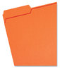 A Picture of product SMD-12543 Smead™ Colored File Folders 1/3-Cut Tabs: Assorted, Letter Size, 0.75" Expansion, Orange, 100/Box